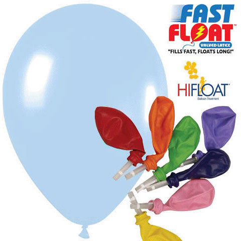 Sempertex 12" Pastel Blue Fast Float Latex Balloons (25ct)