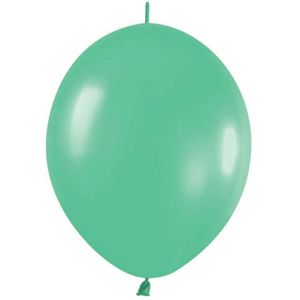 Sempertex 12" Fashion Green Link-O-Loon Latex Balloons (50ct)