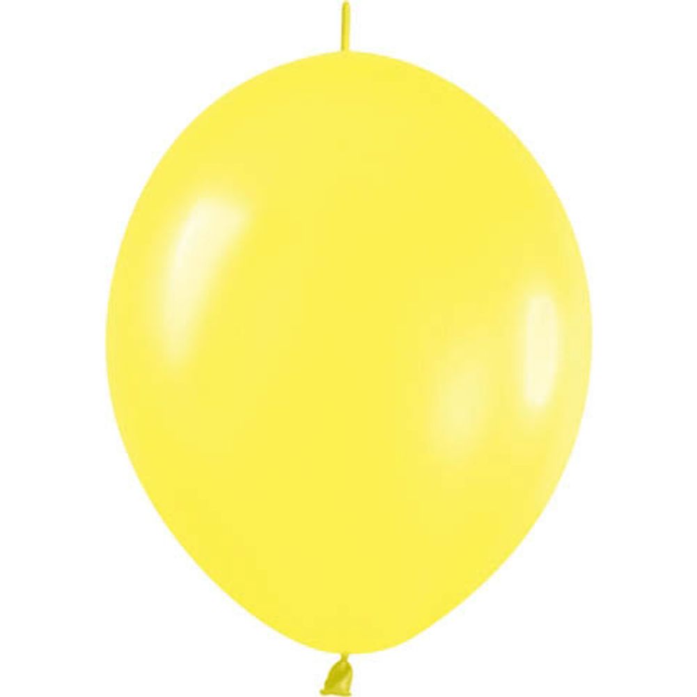 Sempertex 12" Fashion Yellow Link-O-Loon Latex Balloons (50ct)