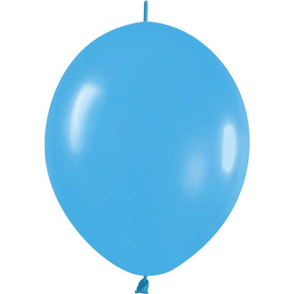 Sempertex 12" Fashion Blue Link-O-Loon Latex Balloons (50ct)