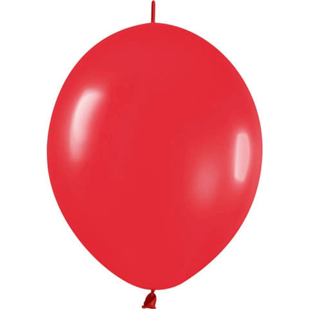 Sempertex 12" Fashion Red Link-O-Loon Latex Balloons (50ct)