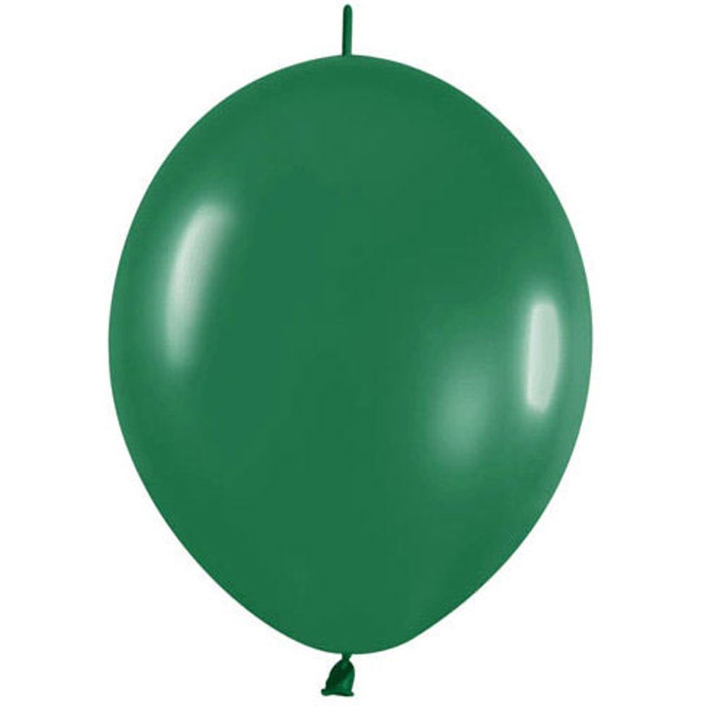 Sempertex 12" Fashion Forest Green Link-O-Loon Latex Balloons (50ct)
