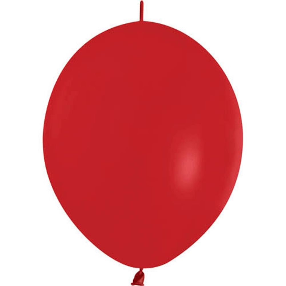 Sempertex 12" Crystal Red Link-O-Loon Latex Balloons (50ct)