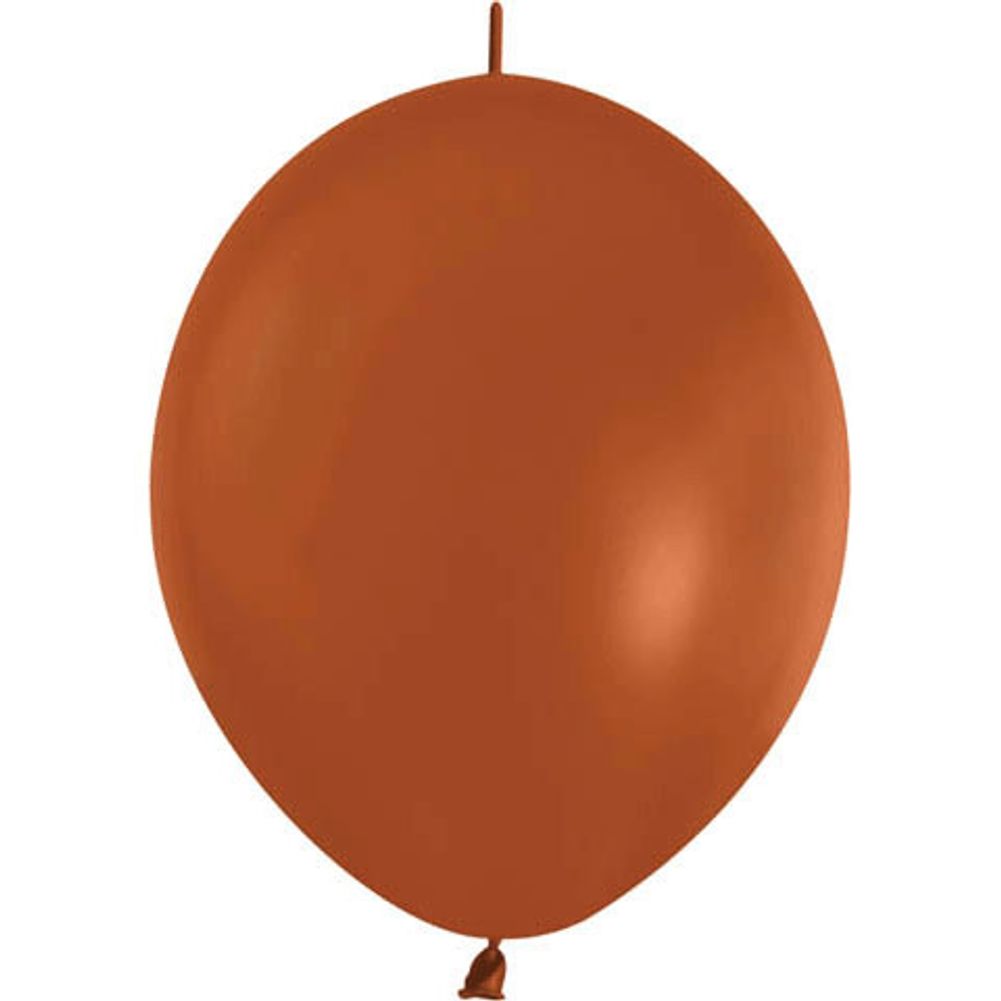 Sempertex 12" Crystal Brown Link-O-Loon Latex Balloons (50ct)