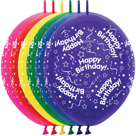 12" Birthday All Around Link-o-loon
