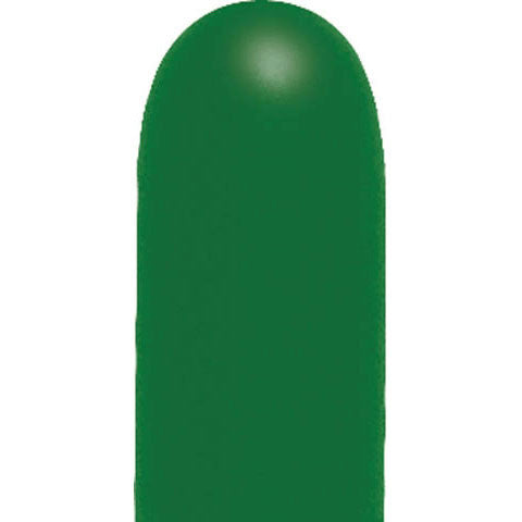 Sempertex 260B Fashion Forest Green Tying Balloons Latex Balloons (10ct)