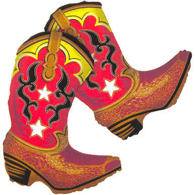Cowboy Dancing Boots Helium Shape