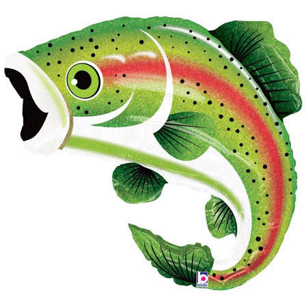 39" Rainbow Trout Helium Shape