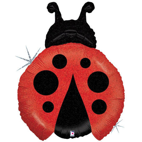27" Little Lady Bug Holographic Helium Shape