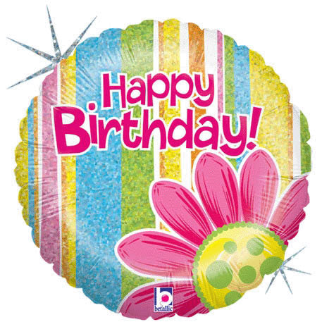 18" Birthday Citrus Garden Holographic