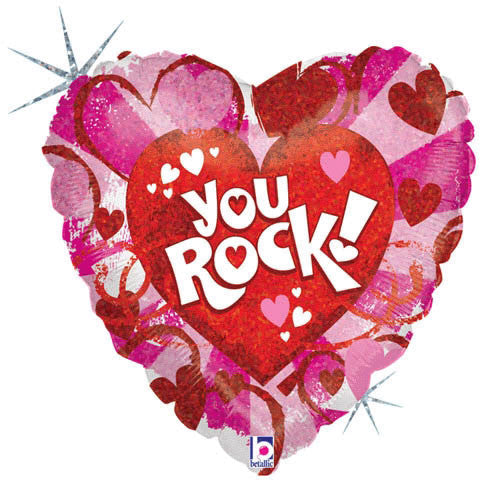 18" You Rock Luv! Holographic