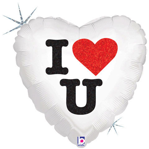 18" I Heart You Holographic
