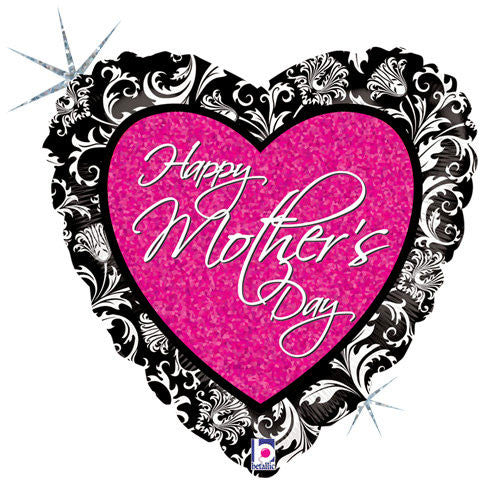 18" Mother's Day Damask Holographic