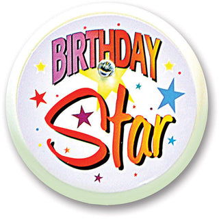 Birthday Star Blinking Button