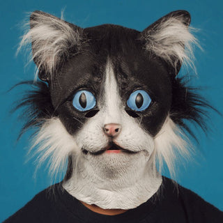 Black Cat Mask With Fur – US Novelty