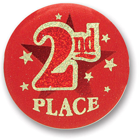2nd Place Satin Button