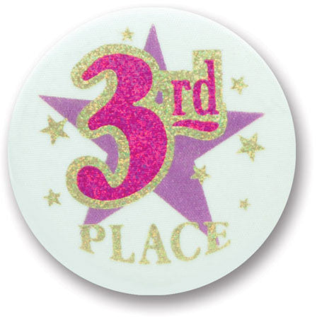 3rd Place Satin Button