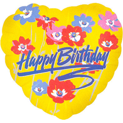 18" Birthday Poppies Silverline