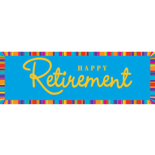 Retirement Stripes Banner