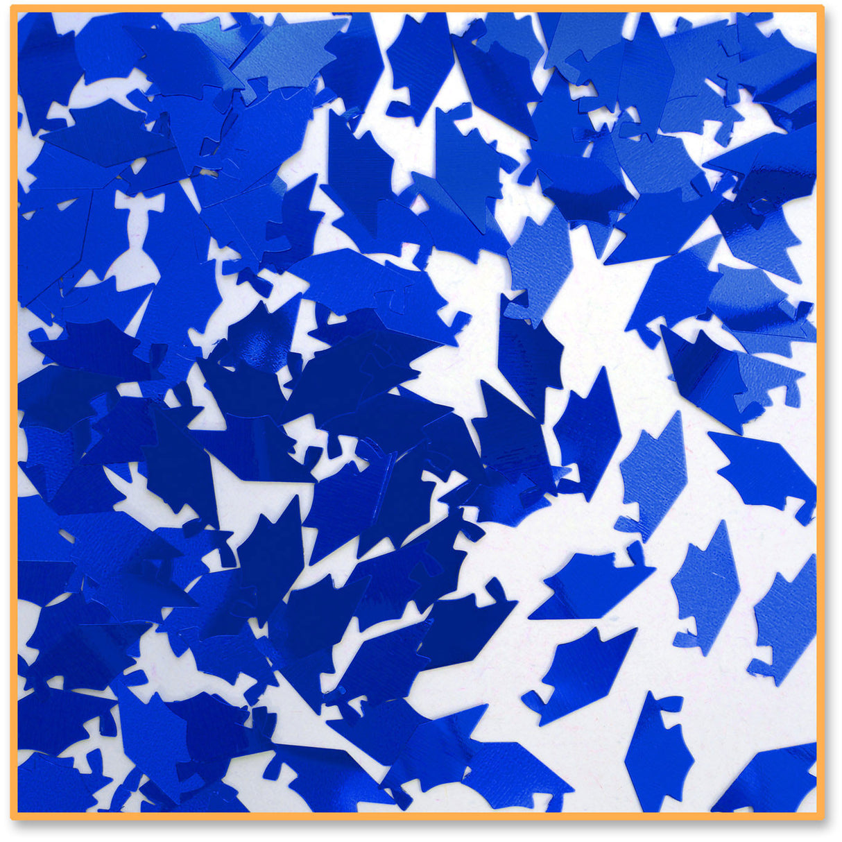 Blue Grad Caps Confetti