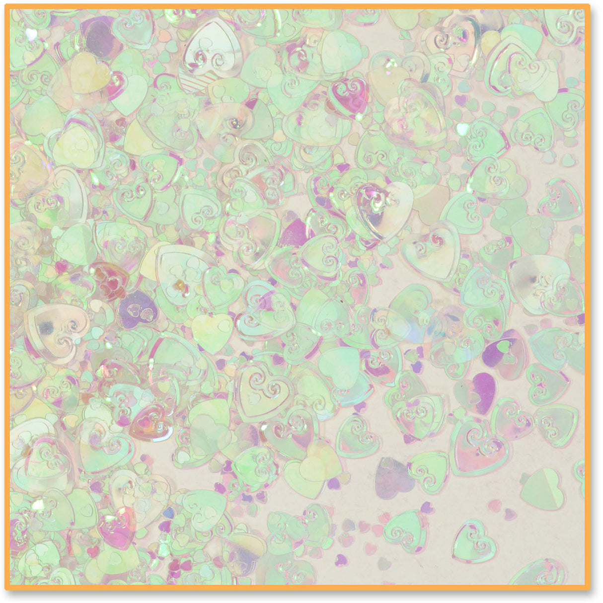 Iridescent Hearts Confetti