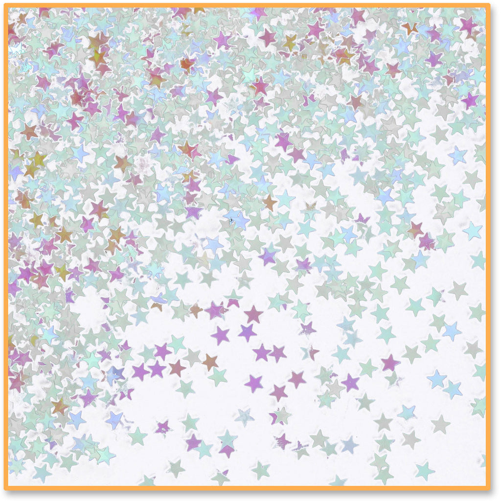 Iridescent Stars Confetti