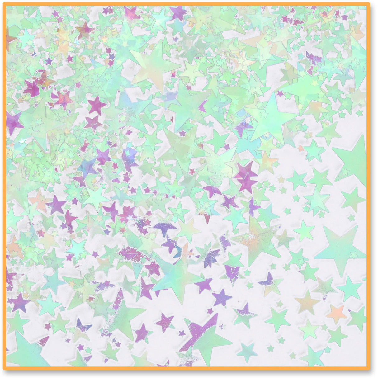 Iridescent Stars Confetti