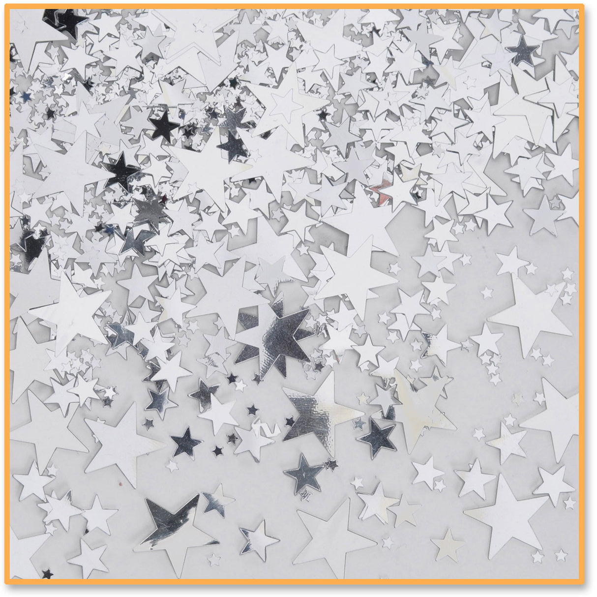 Silver Stars Confetti