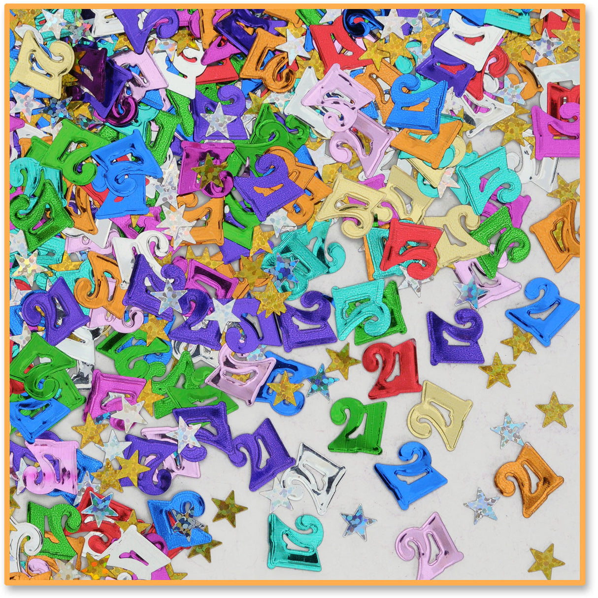21  & Stars Confetti