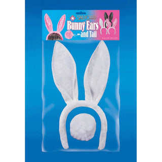 Bunny Ears & Tail - White
