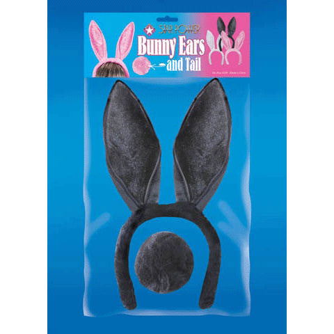 Bunny Ears & Tail - Black