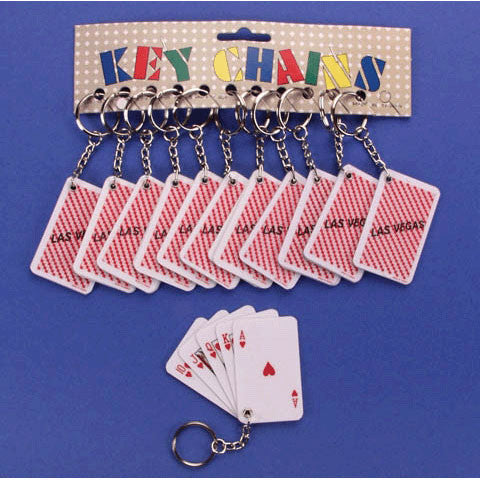 Las Vegas Card Keychain