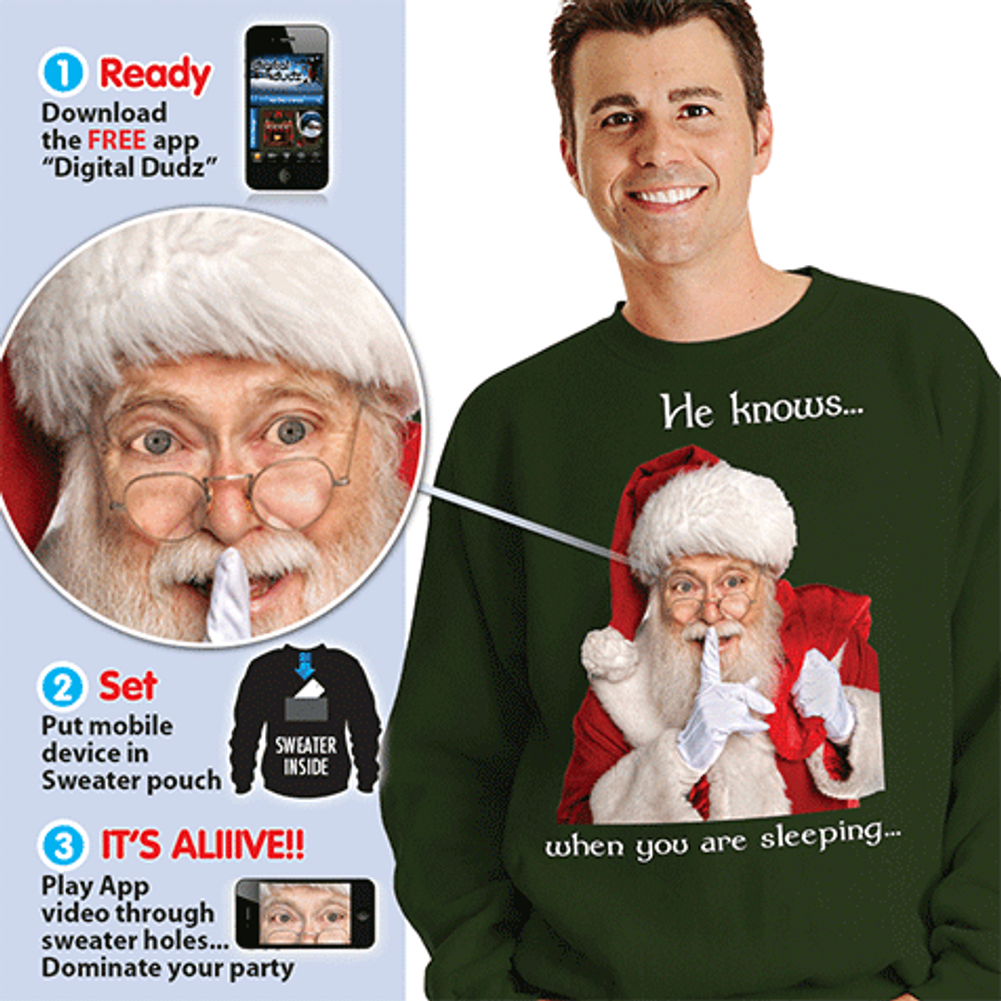 Christmas Santa Sweatshirt Small