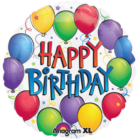 18" Balloon Fun Birthday Flat