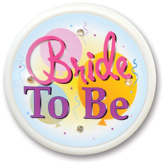 Bride To Be Flashing Button