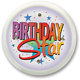 Birthday Star Flashing Button