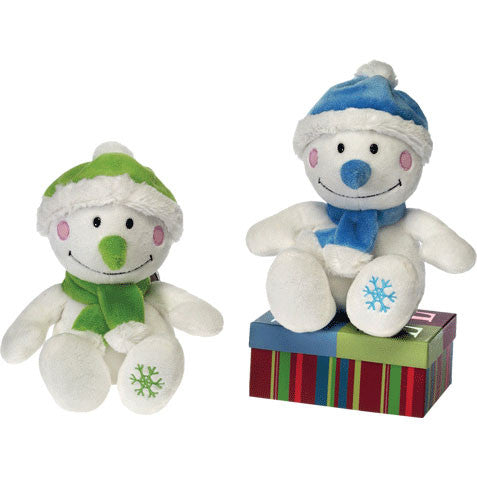 8.5" Sitting Snowmen Plush