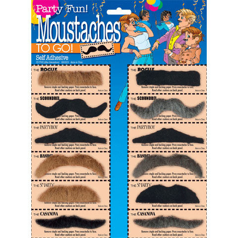 Moustache Deluxe Asst. 12 Each Card