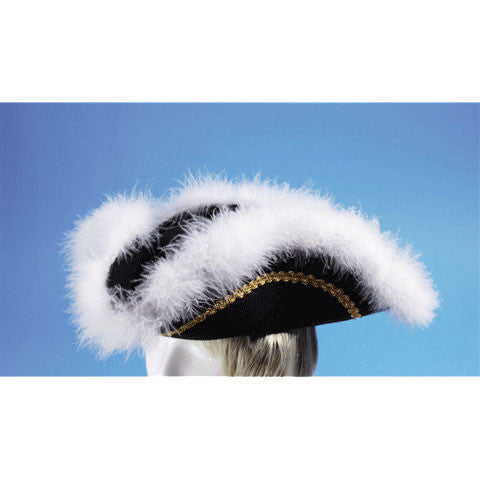 Pirate Hat w/ White Fur Trim