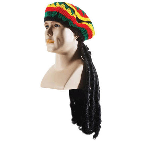 Rastas Hat/Knitted w/Wig