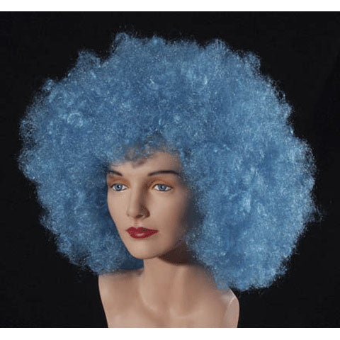 Economy Lt. Blue Afro Wig