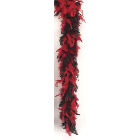 Red/Black Boa 72"