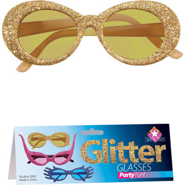 Assorted Colored Glitter Glasses