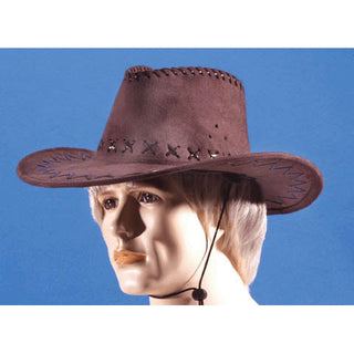Cowboy Hat Brown Leatherette