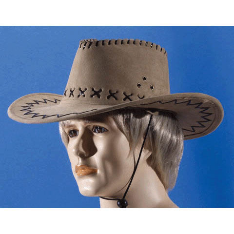 Cowboy Hat Tan Leatherette