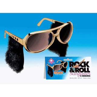 Rock And Roll Sunglasses With Sideburns