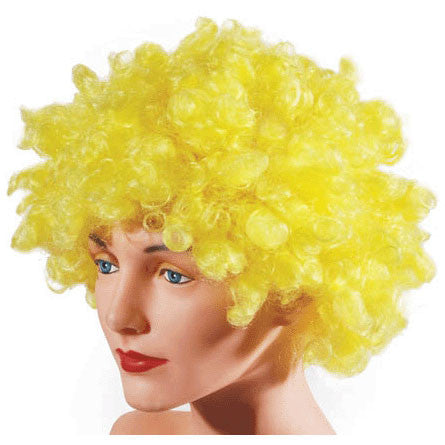 Yellow Economy Curl Wig