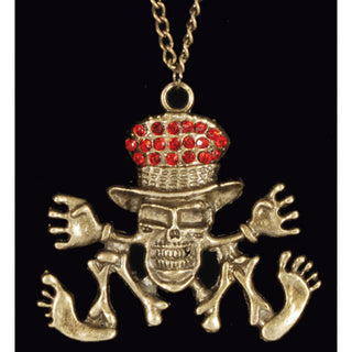 Skeleton With Jewels Necklace