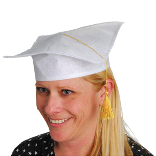 White Graduation Cap
