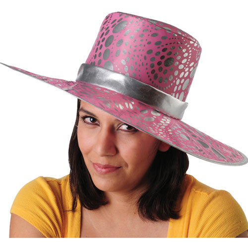 Metallic Pink Big Mama Hat